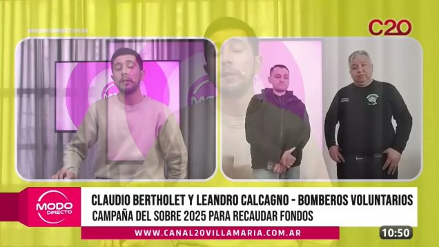 Modo Directo | Bomberos Voluntarios – Claudio Bertholet y Leandro Calcagno