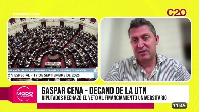 Modo Directo | Rechazo al veto en Diputados – Gaspar Cena