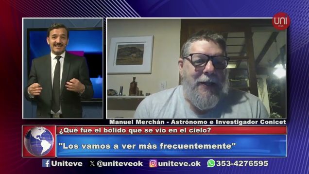 Uniteve Noticias | Un bólido se vió el cielo de Villa María