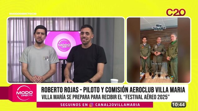 C20 Noticias | Roberto Rojas – Villa María se prepara para recibir el “Festival Aéreo 2025”
