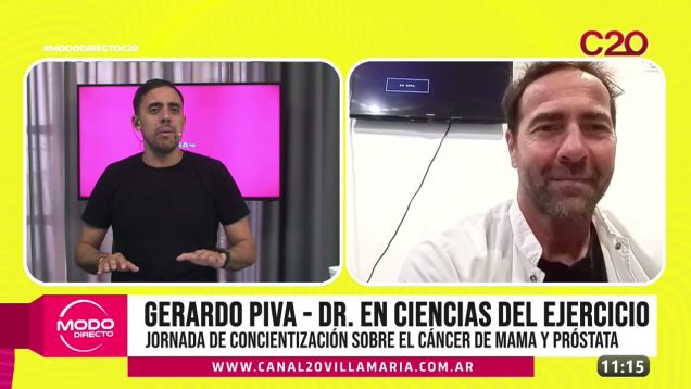 Modo Directo | Gerardo Piva – Jornada De Concientización Sobre El Cáncer De Mama Y Próstata