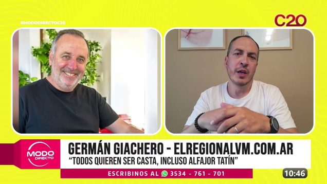 Modo Directo | Germán Giachero – “Todos quieren ser casta, incluso Alfajor Tatín”