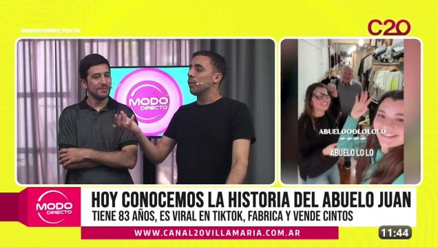 Modo Directo | Hoy conocemos la historia del Abuelo Juan: Tiene 83 Años, fabrica y vende cintos