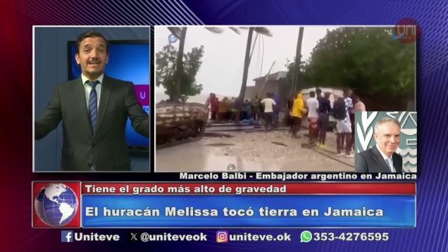 Uniteve Noticias | El huracán Melissa tocó tierra en Jamaica