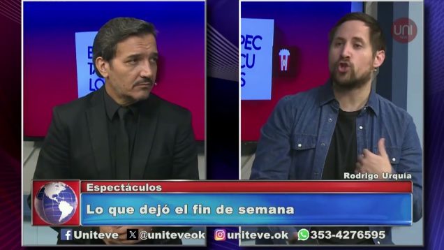 Uniteve Noticias | Espectáculos – Rodrigo Urquía