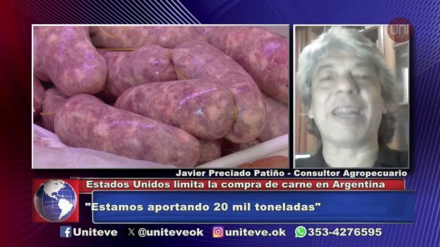 Uniteve Noticias | Estados Unidos limita la compra de carne en Argentina