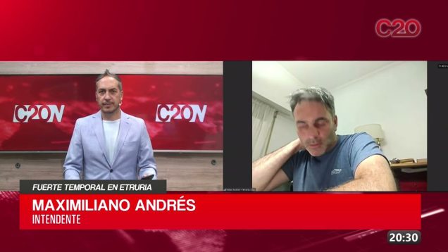 C20 Noticias | Fuerte temporal en Etruria – Maximiliano Andrés