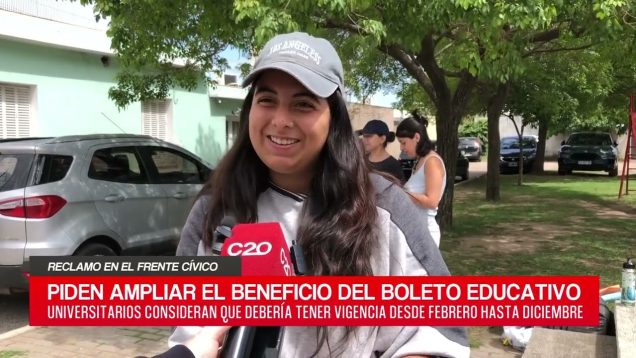 C20 Noticias | Reclamo en el frente cívico – Agostina Boiero