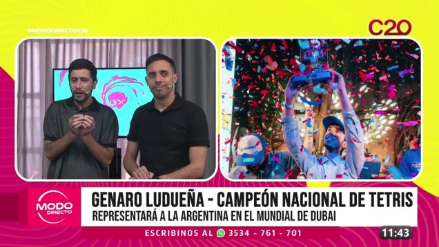 Modo Directo | Mundial de Tetris en Dubai – Gerardo Ludueña