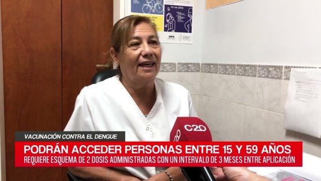 C20 Noticias | Vacunación contra el dengue – Mirta Piedras