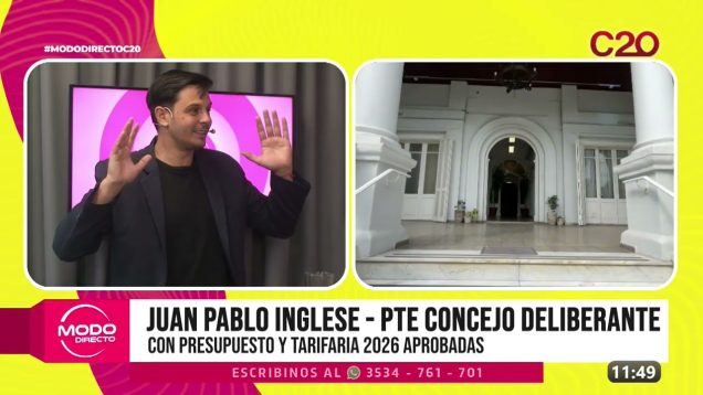 Modo Directo | Concejo Deliberante – Juan Pablo Inglese