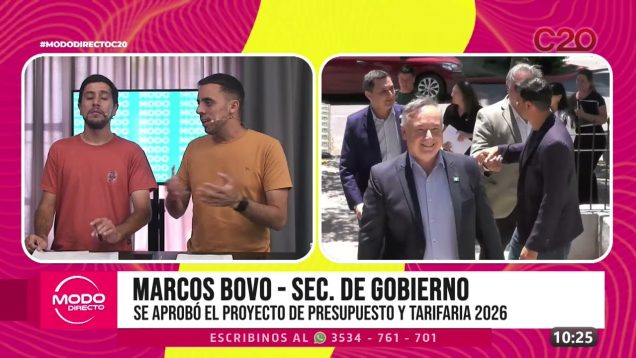 Modo Directo | Proyecto de presupuesto – Marcos Bovo