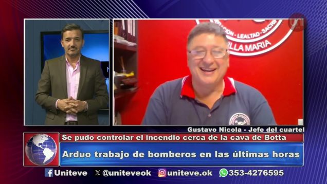 Uniteve Noticias | Bomberos controlaron el incendio en barrio Botta
