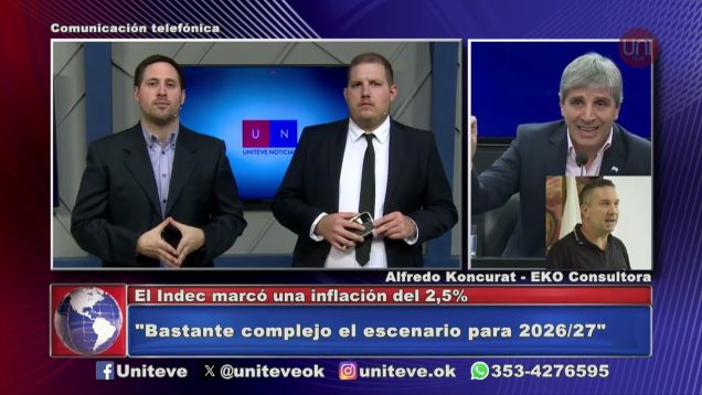 Uniteve Noticias | El Indec marcó una inflación del 2,5%