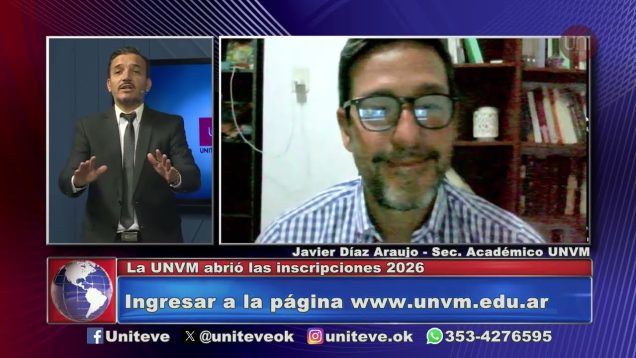 Uniteve Noticias | La UNVM abrió las inscripciones 2026