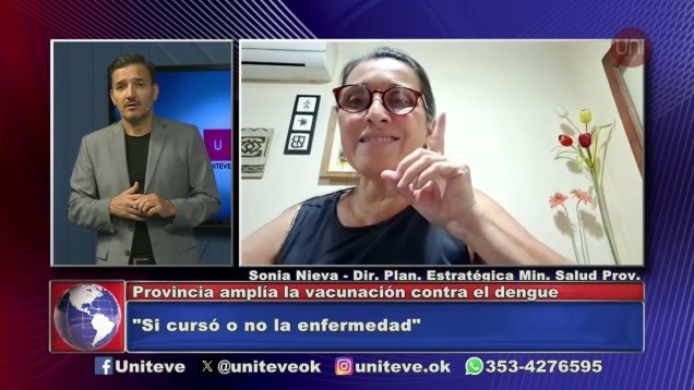 Uniteve Noticias | Provincia amplía la vacunación contra el dengue