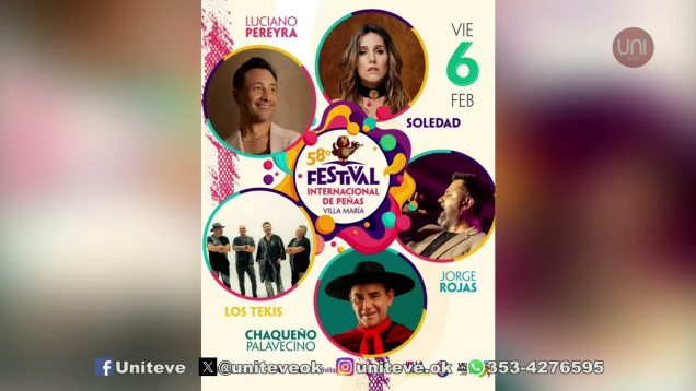Uniteve Noticias | Ya se conoce toda la grilla del Festival de Peñas