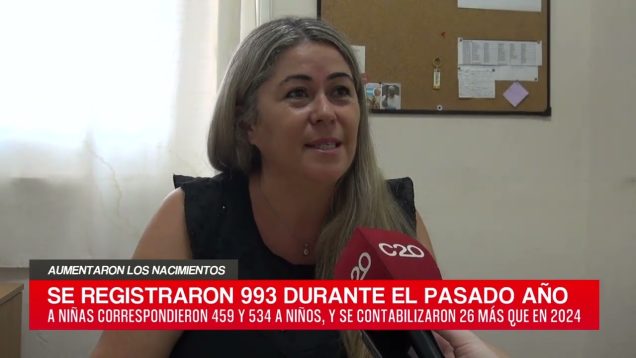 C20 Noticias | Aumentaron los nacimientos – Eliana Zárate