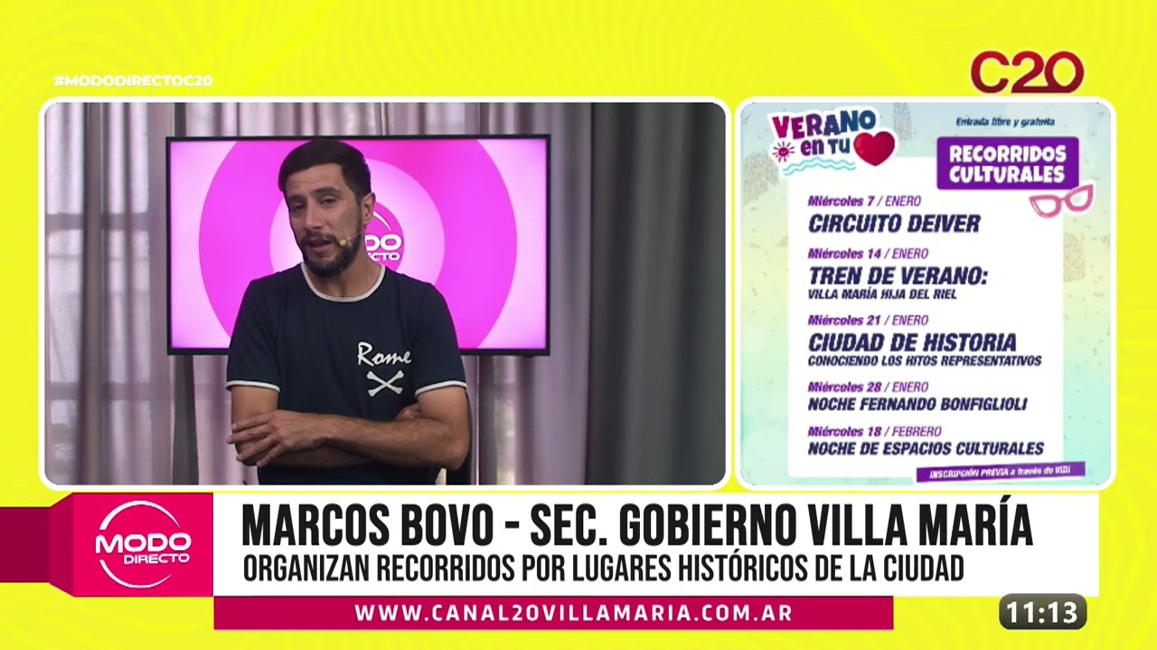 Modo Directo | Recorridos por lugares históricos de la ciudad – Marcos Bovo